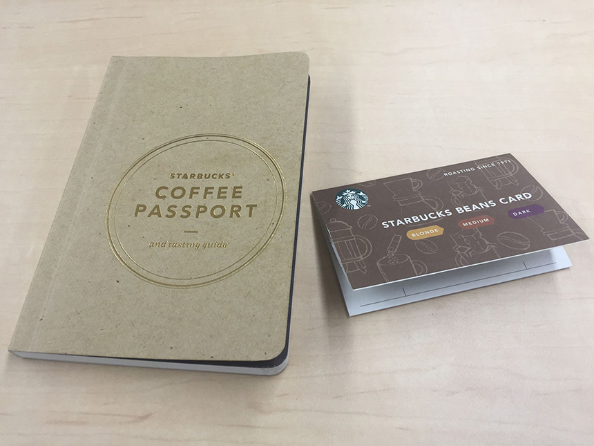 コーヒーパスポートとビーンズカードの画像